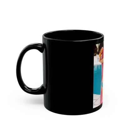 Jill St. John #08 (Vintage Female Icon) Black Coffee Mug - Go Mug Yourself