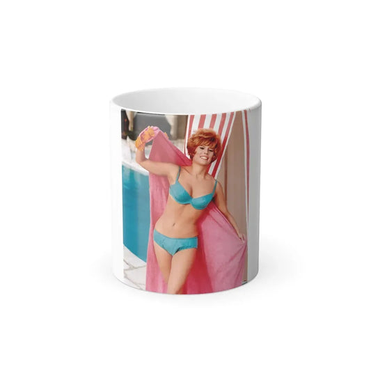 Jill St. John #08 (Vintage Female Icon) Color Changing Coffee Mug 11oz - Go Mug Yourself