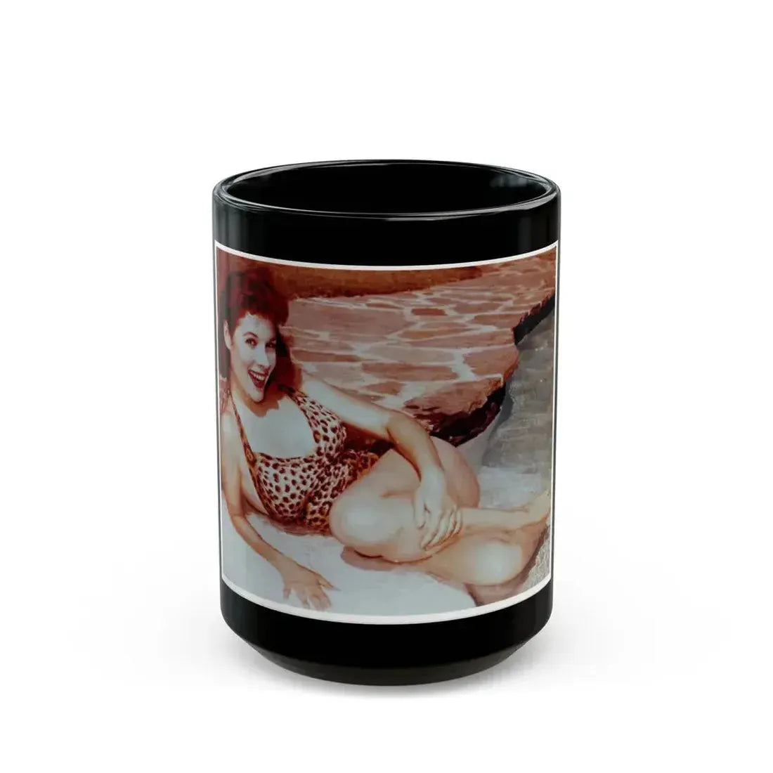 Jill St. John #125 (Vintage Female Icon) Black Coffee Mug 15oz - Go Mug Yourself