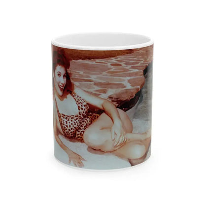 Jill St. John #125 (Vintage Female Icon) White Coffee Mug 11oz - Go Mug Yourself