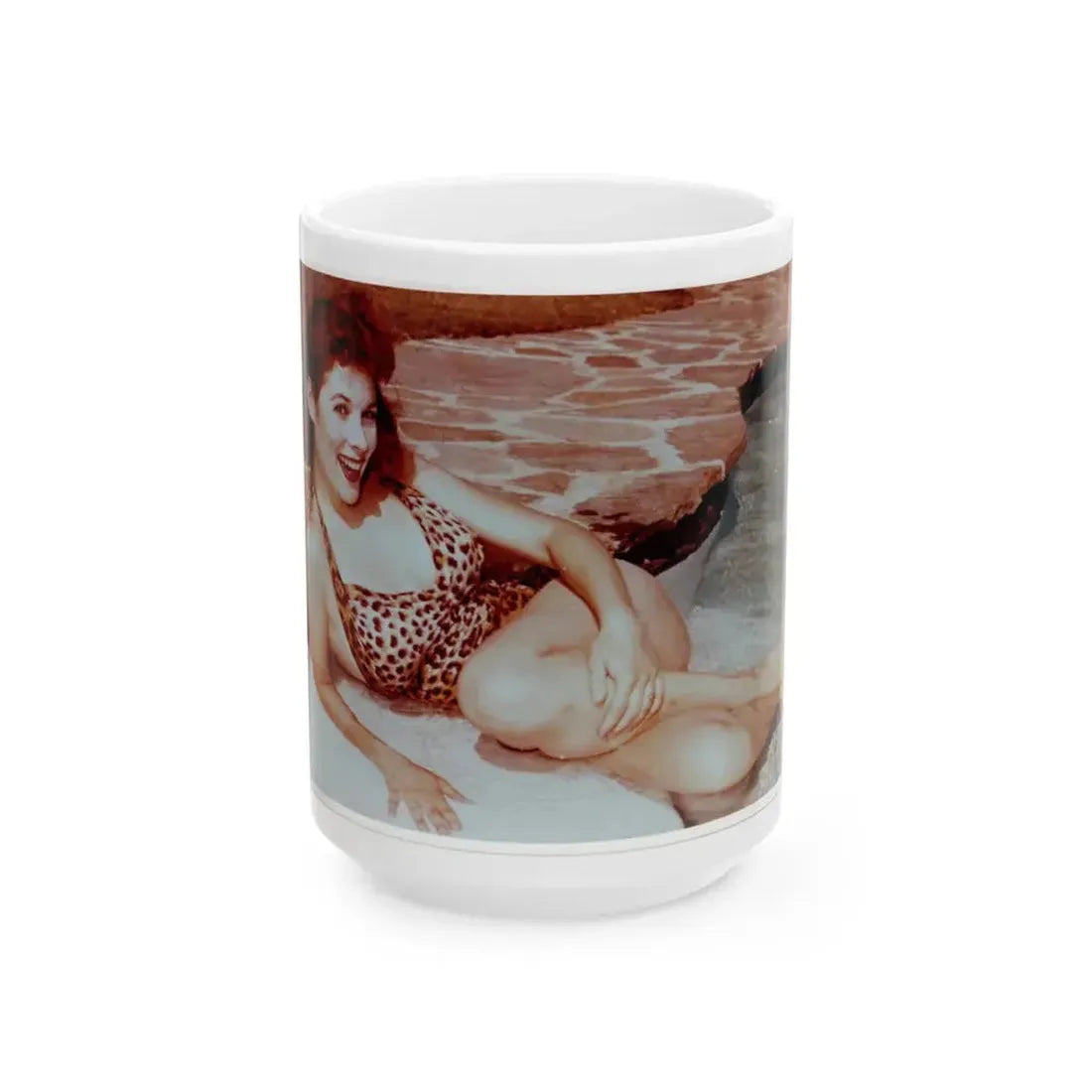 Jill St. John #125 (Vintage Female Icon) White Coffee Mug 15oz - Go Mug Yourself