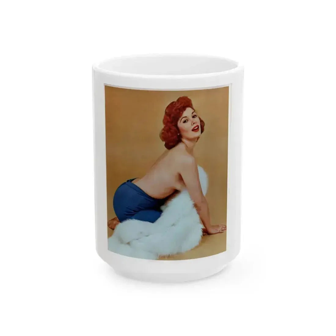 Jill St. John #130 (Vintage Female Icon) White Coffee Mug 15oz - Go Mug Yourself