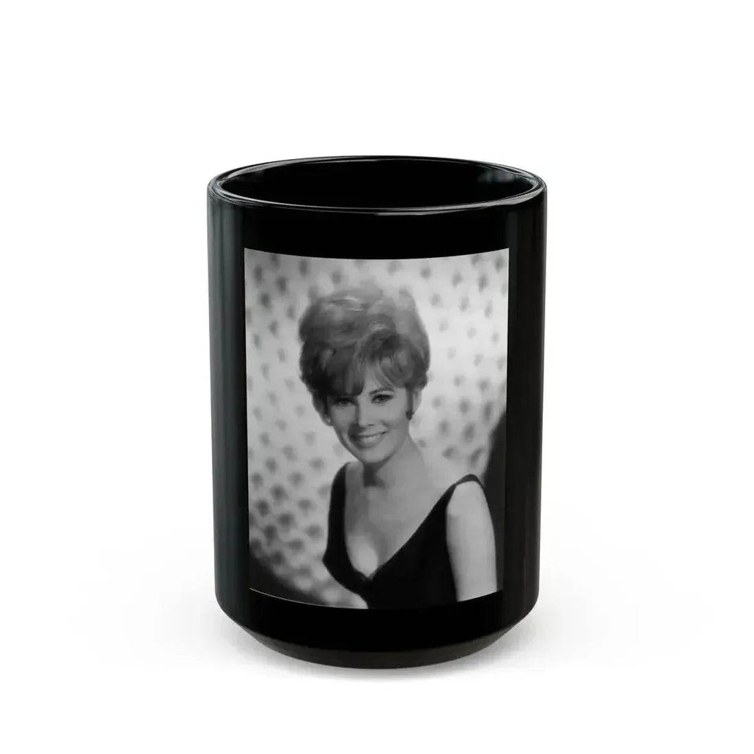 Jill St. John #152 (Vintage Female Icon) Black Coffee Mug 15oz - Go Mug Yourself