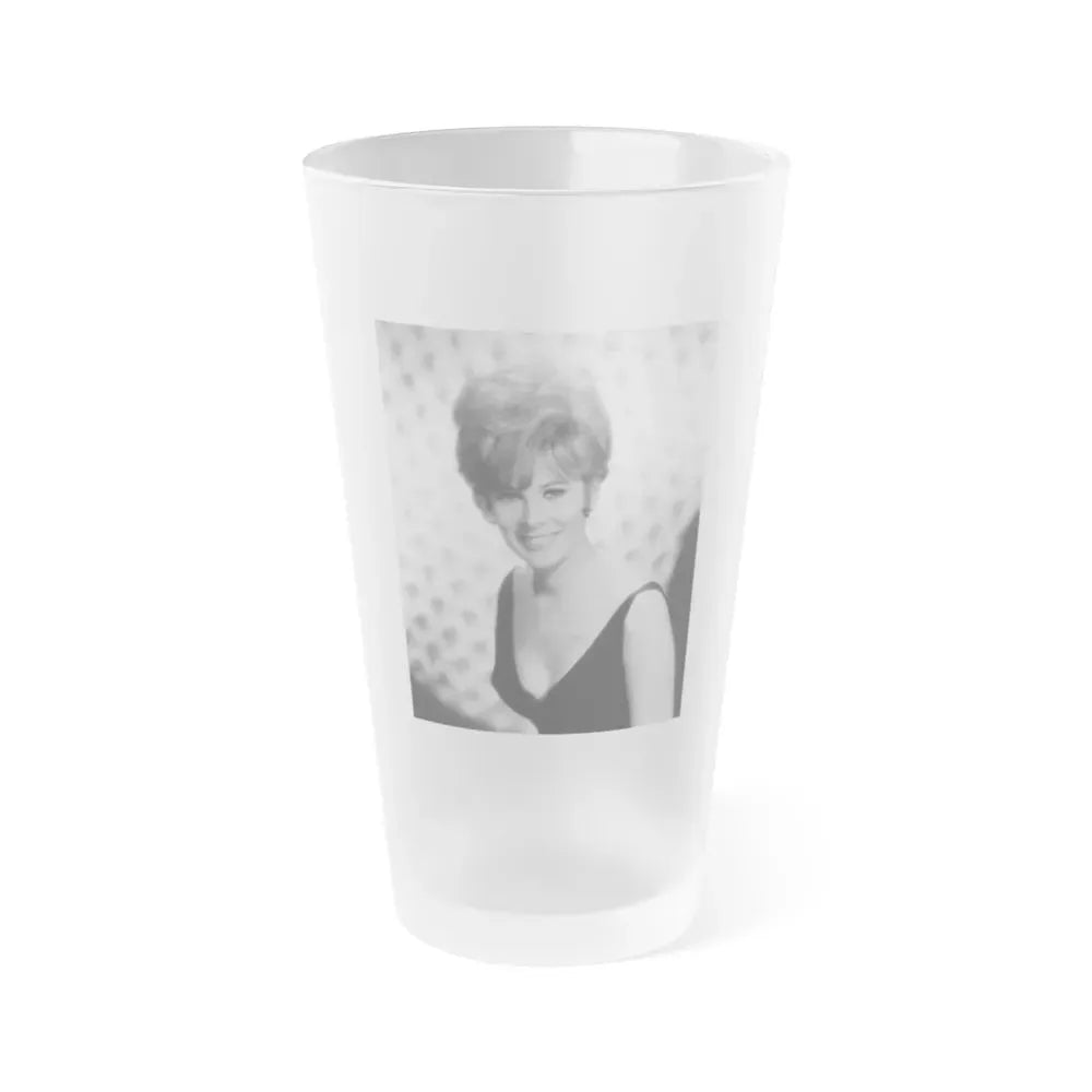 Jill St. John #152 (Vintage Female Icon) Frosted Pint Glass 16oz 16oz Frosted - Go Mug Yourself