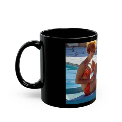 Jill St. John #162 (Vintage Female Icon) Black Coffee Mug - Go Mug Yourself