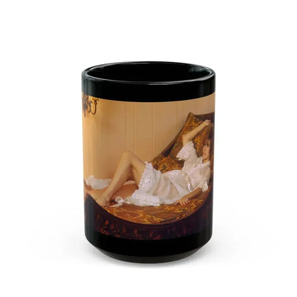 Jill St. John #163 (Vintage Female Icon) Black Coffee Mug 15oz - Go Mug Yourself