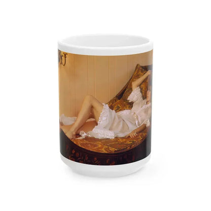 Jill St. John #163 (Vintage Female Icon) White Coffee Mug 15oz - Go Mug Yourself