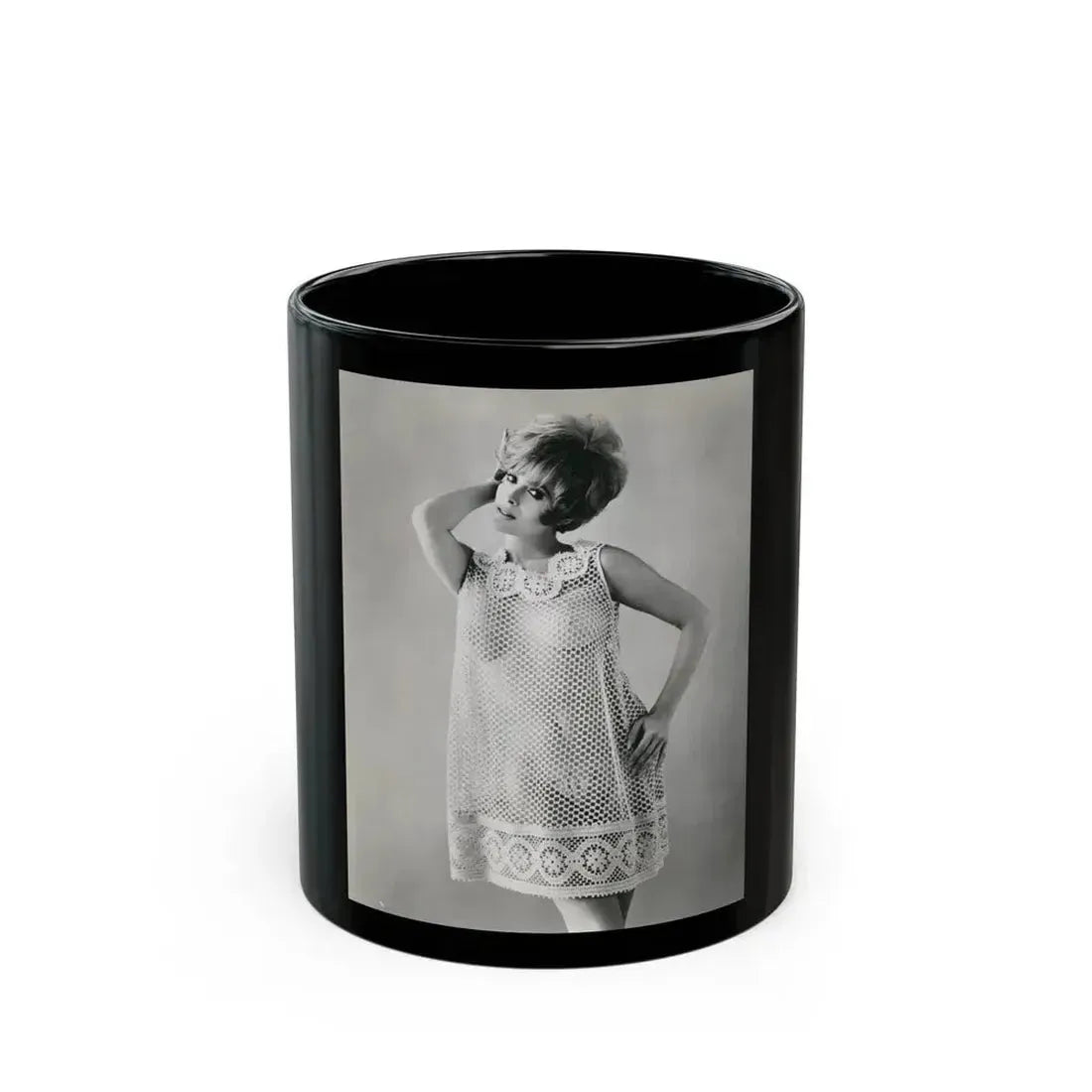 Jill St. John #172 (Vintage Female Icon) Black Coffee Mug 11oz - Go Mug Yourself