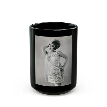Jill St. John #172 (Vintage Female Icon) Black Coffee Mug 15oz - Go Mug Yourself