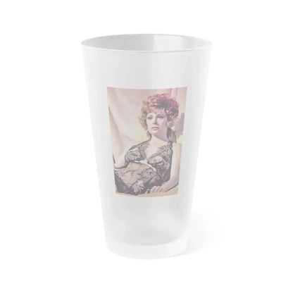 Jill St. John #176 (Vintage Female Icon) Frosted Pint Glass 16oz 16oz Frosted - Go Mug Yourself
