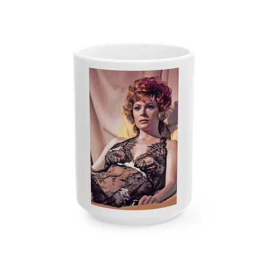 Jill St. John #176 (Vintage Female Icon) White Coffee Mug 15oz - Go Mug Yourself