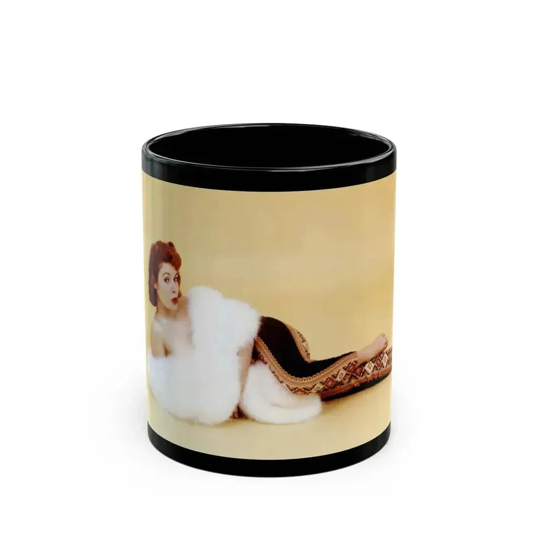 Jill St. John #179 (Vintage Female Icon) Black Coffee Mug 11oz - Go Mug Yourself