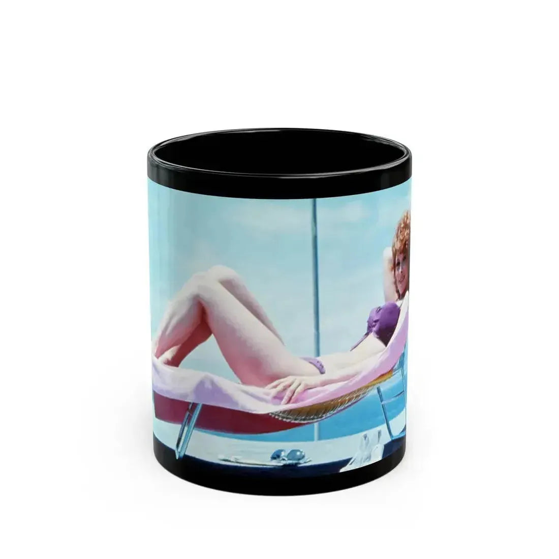Jill St. John #183 (Vintage Female Icon) Black Coffee Mug 11oz - Go Mug Yourself