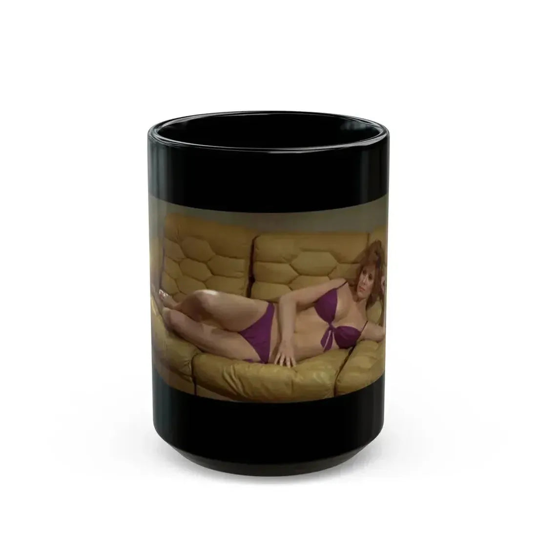 Jill St. John #185 (Vintage Female Icon) Black Coffee Mug 15oz - Go Mug Yourself