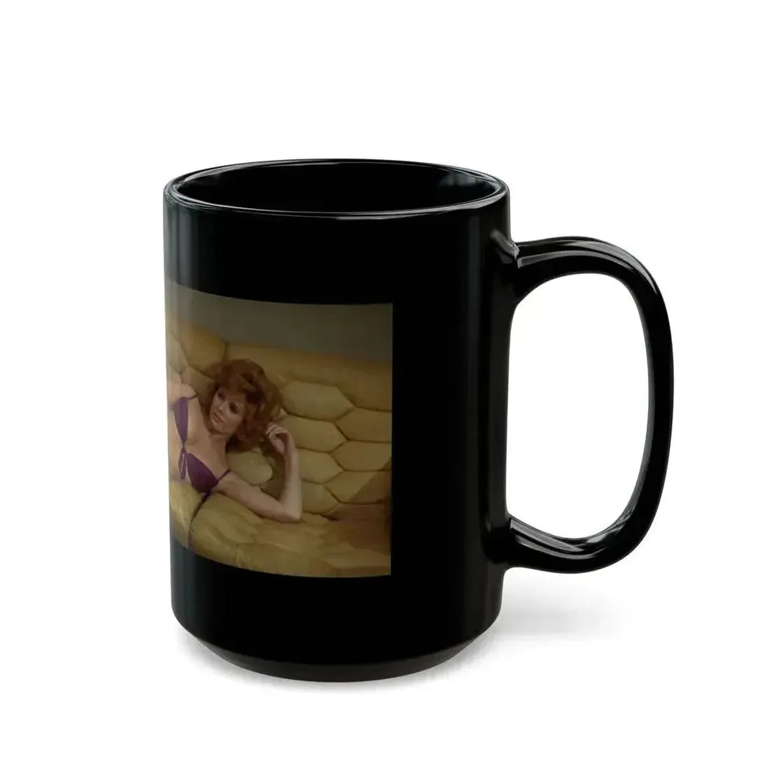 Jill St. John #185 (Vintage Female Icon) Black Coffee Mug - Go Mug Yourself
