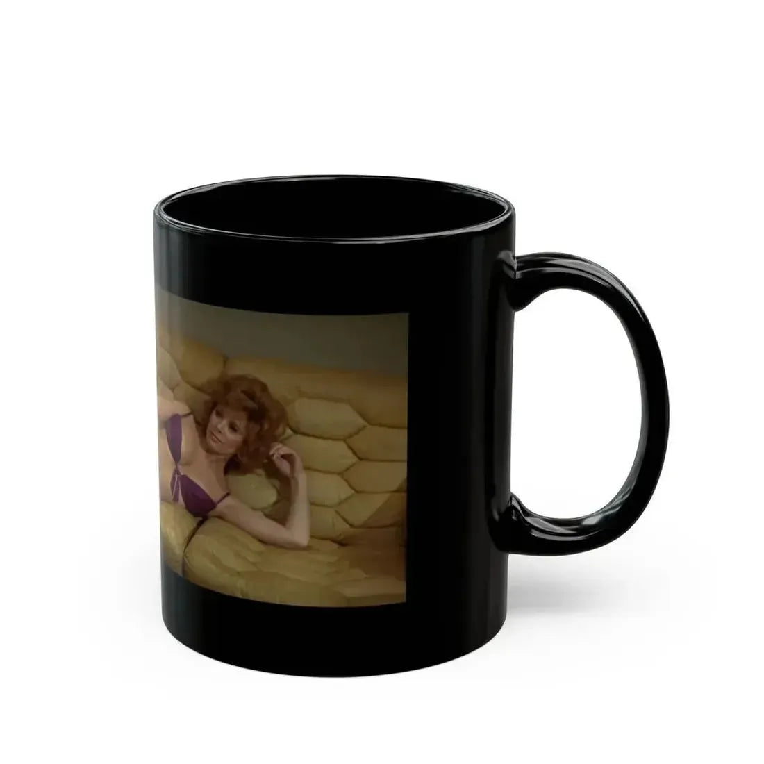 Jill St. John #185 (Vintage Female Icon) Black Coffee Mug - Go Mug Yourself