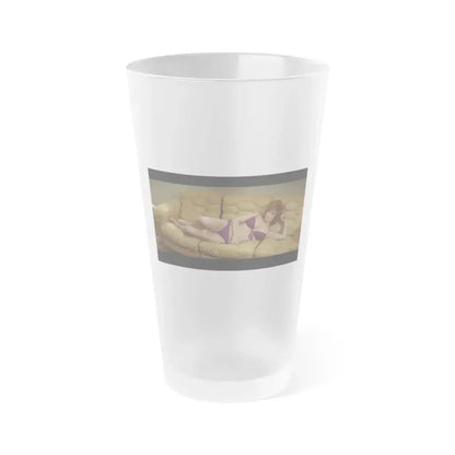 Jill St. John #185 (Vintage Female Icon) Frosted Pint Glass 16oz 16oz Frosted - Go Mug Yourself