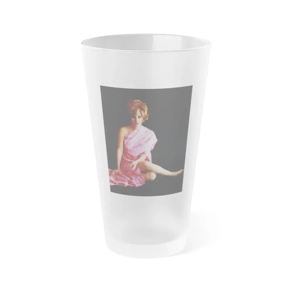 Jill St. John #196 (Vintage Female Icon) Frosted Pint Glass 16oz 16oz Frosted - Go Mug Yourself