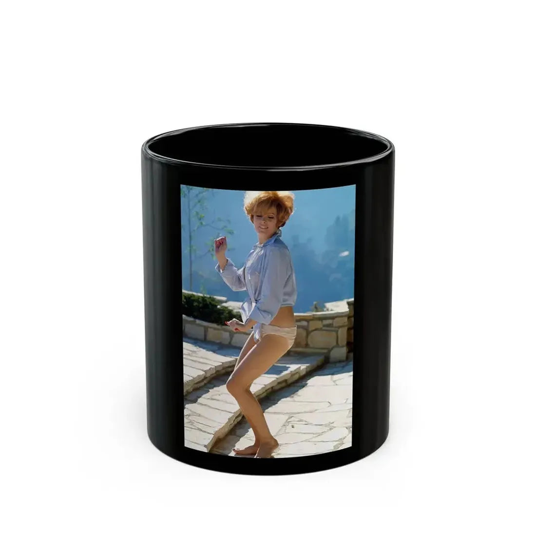 Jill St. John #200 (Vintage Female Icon) Black Coffee Mug 11oz - Go Mug Yourself