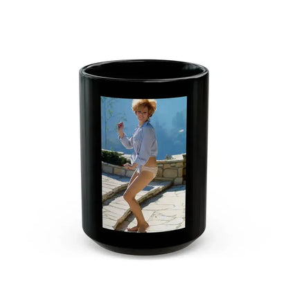 Jill St. John #200 (Vintage Female Icon) Black Coffee Mug 15oz - Go Mug Yourself