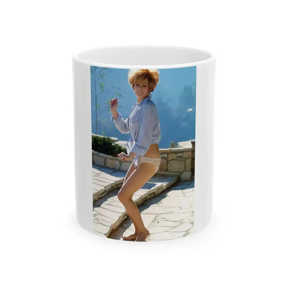Jill St. John #200 (Vintage Female Icon) White Coffee Mug 11oz - Go Mug Yourself