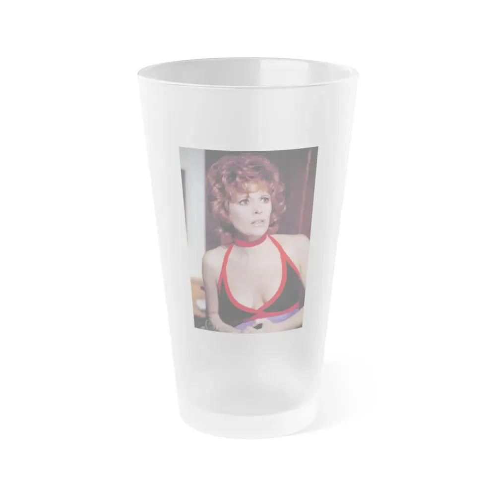 Jill St. John #201 (Vintage Female Icon) Frosted Pint Glass 16oz 16oz Frosted - Go Mug Yourself