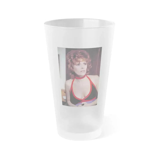 Jill St. John #201 (Vintage Female Icon) Frosted Pint Glass 16oz 16oz Frosted - Go Mug Yourself