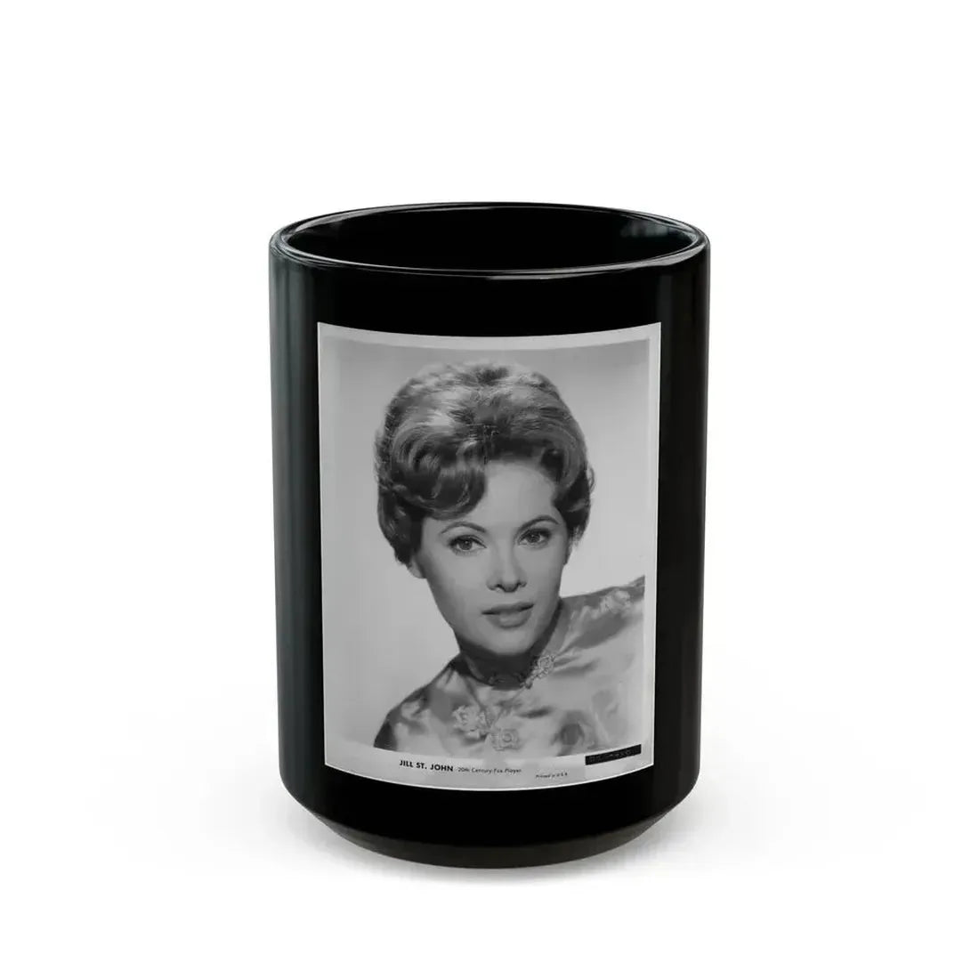 Jill St. John #207 (Vintage Female Icon) Black Coffee Mug 15oz - Go Mug Yourself