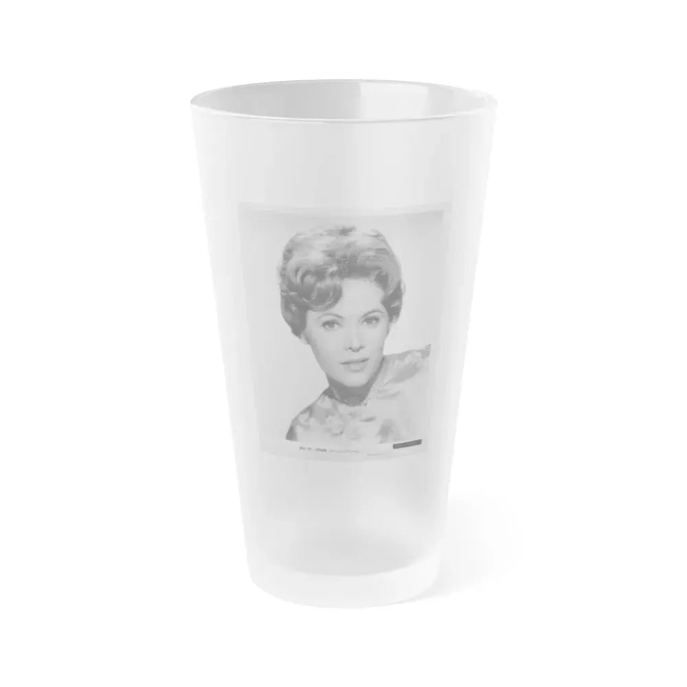 Jill St. John #207 (Vintage Female Icon) Frosted Pint Glass 16oz 16oz Frosted - Go Mug Yourself