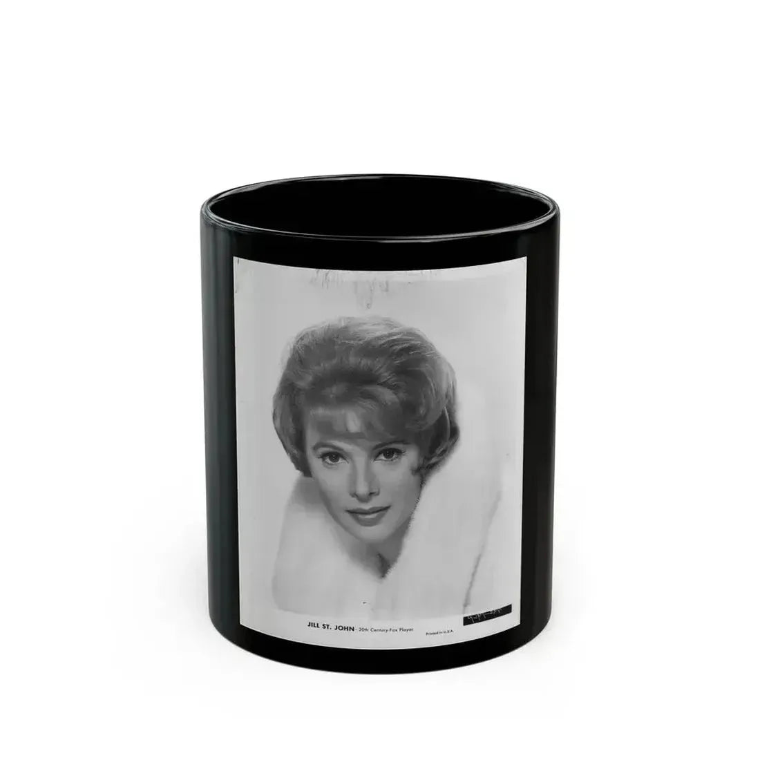 Jill St. John #208 (Vintage Female Icon) Black Coffee Mug 11oz - Go Mug Yourself