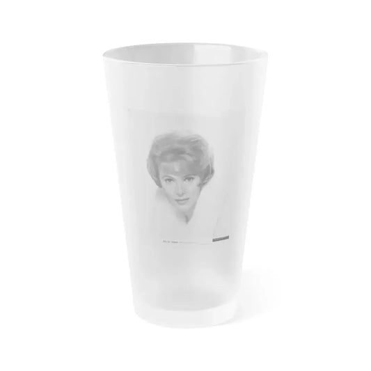 Jill St. John #208 (Vintage Female Icon) Frosted Pint Glass 16oz 16oz Frosted - Go Mug Yourself