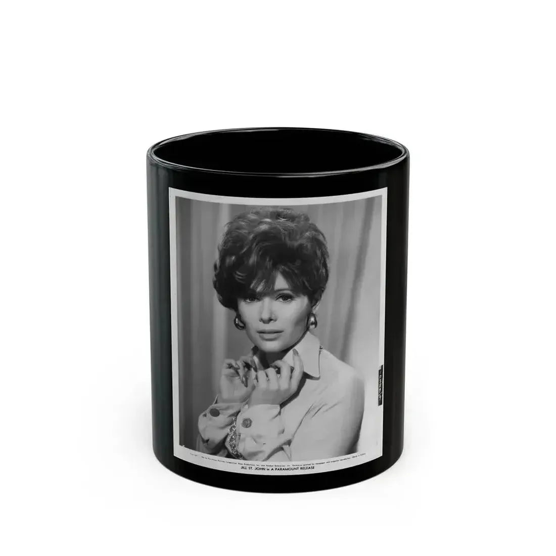 Jill St. John #209 (Vintage Female Icon) Black Coffee Mug 11oz - Go Mug Yourself