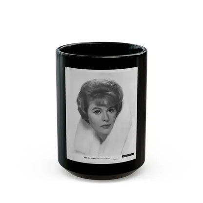 Jill St. John #210 (Vintage Female Icon) Black Coffee Mug 15oz - Go Mug Yourself