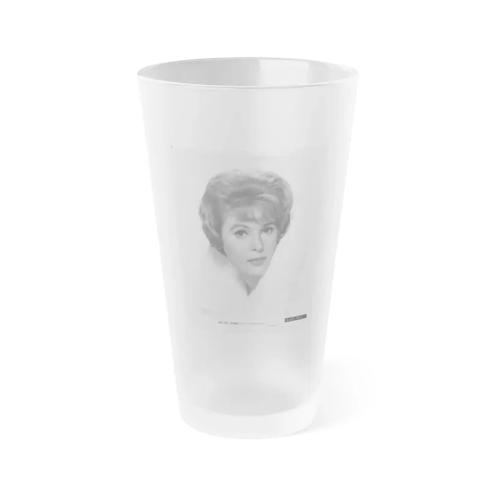 Jill St. John #210 (Vintage Female Icon) Frosted Pint Glass 16oz 16oz Frosted - Go Mug Yourself