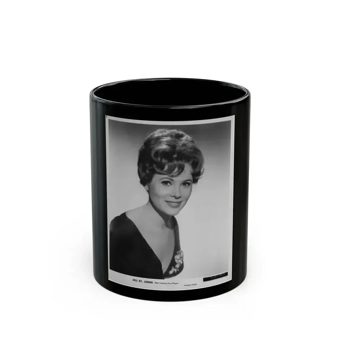 Jill St. John #211 (Vintage Female Icon) Black Coffee Mug 11oz - Go Mug Yourself