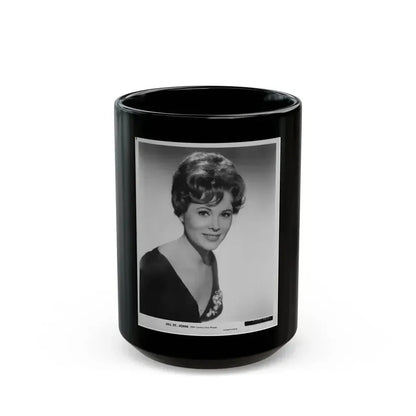Jill St. John #211 (Vintage Female Icon) Black Coffee Mug 15oz - Go Mug Yourself