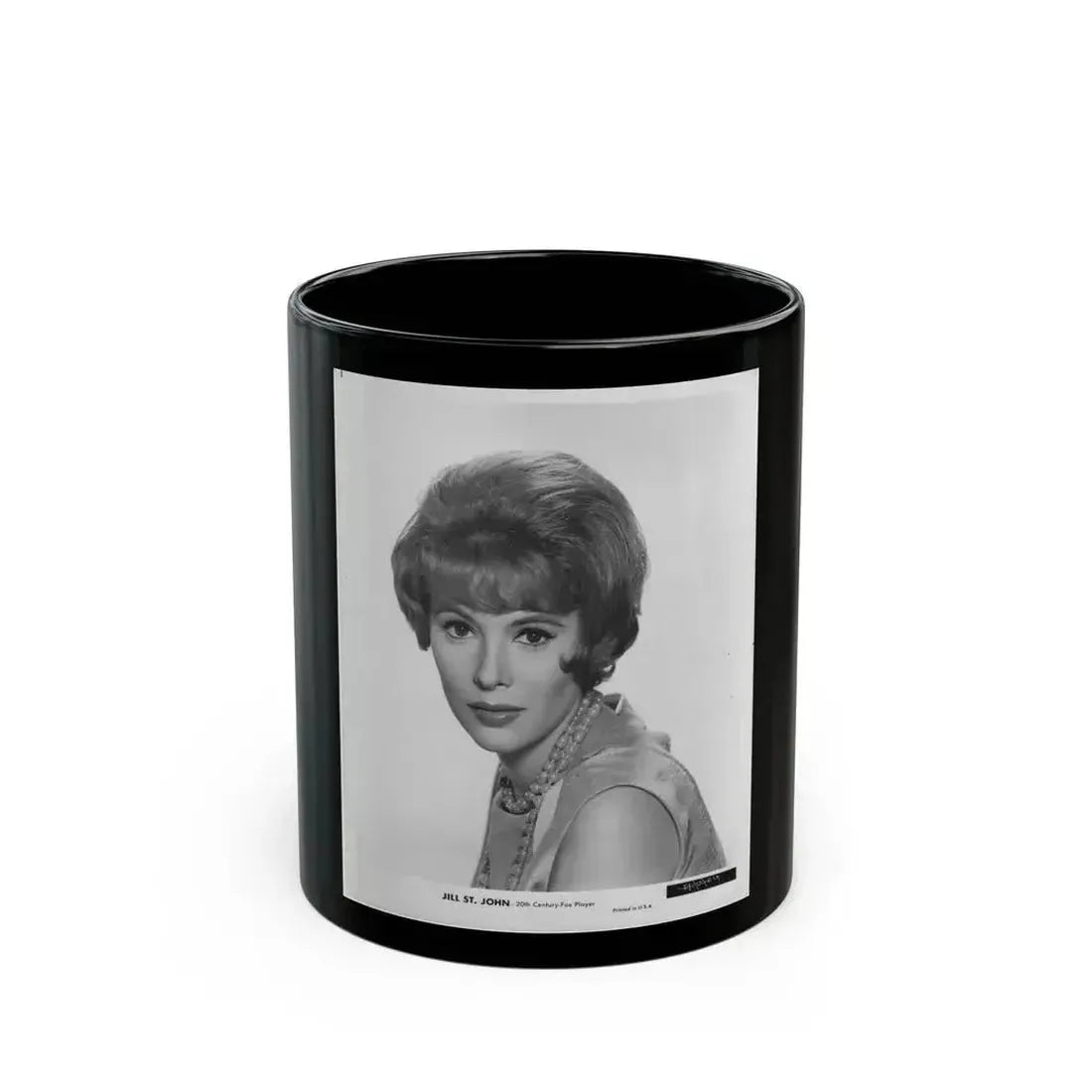 Jill St. John #212 (Vintage Female Icon) Black Coffee Mug 11oz - Go Mug Yourself