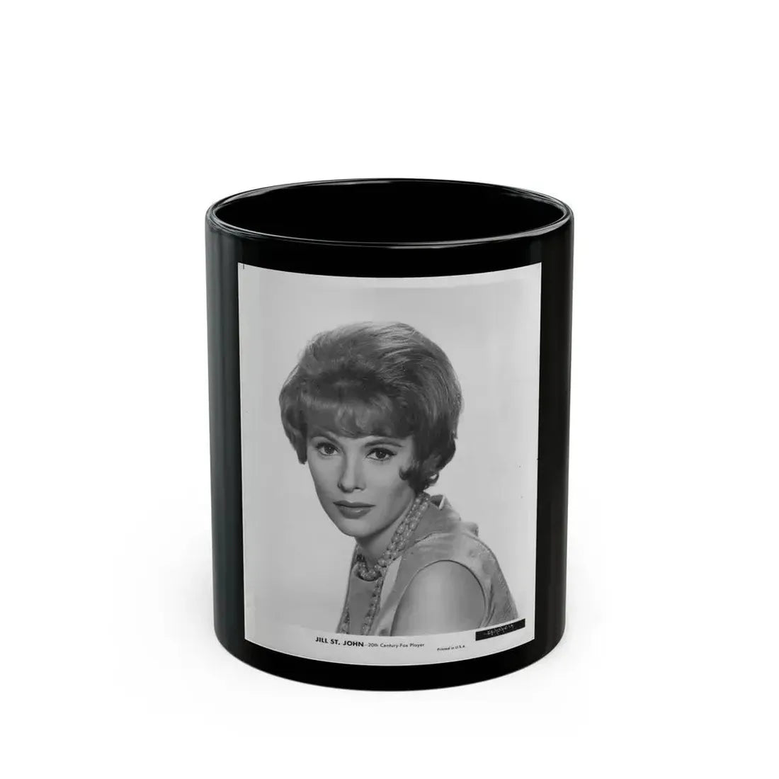 Jill St. John #212 (Vintage Female Icon) Black Coffee Mug 11oz - Go Mug Yourself