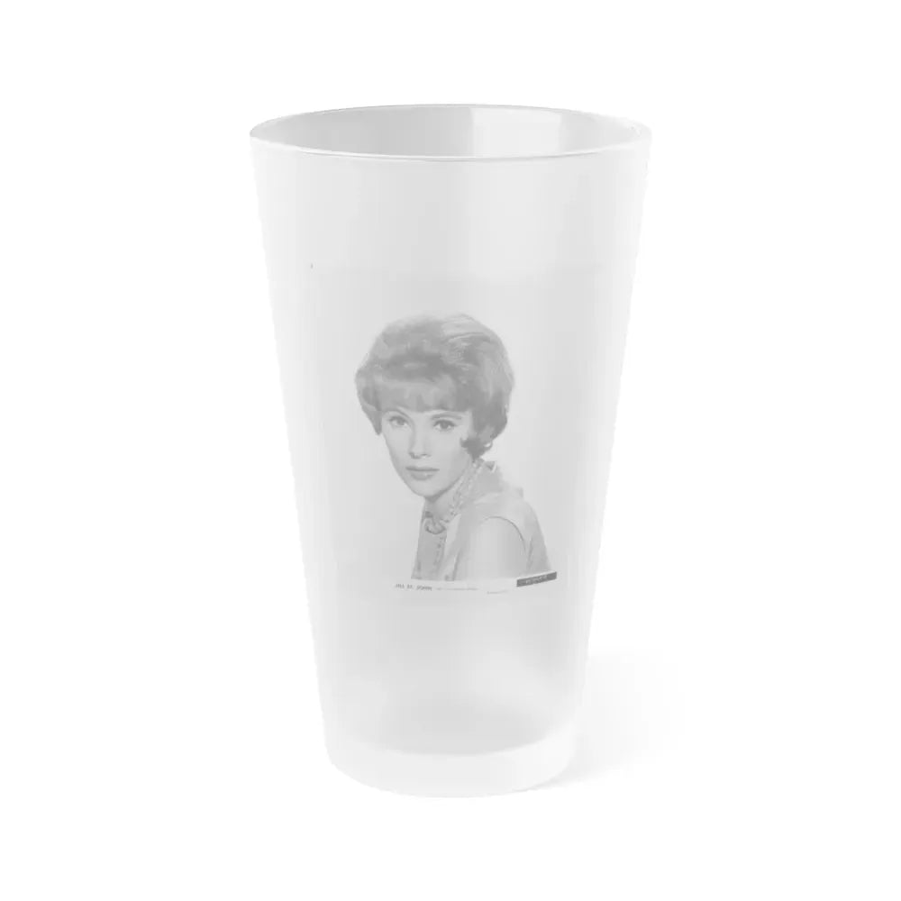 Jill St. John #212 (Vintage Female Icon) Frosted Pint Glass 16oz 16oz Frosted - Go Mug Yourself