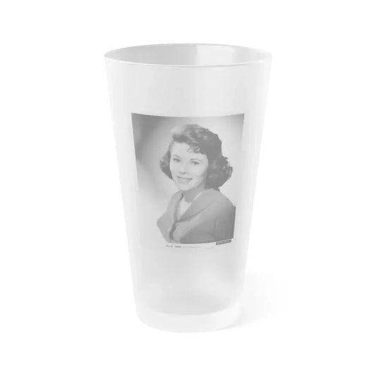 Jill St. John #213 (Vintage Female Icon) Frosted Pint Glass 16oz 16oz Frosted - Go Mug Yourself