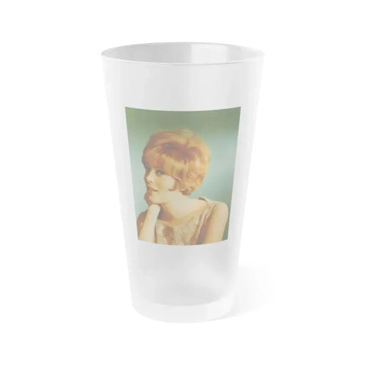 Jill St. John #222 (Vintage Female Icon) Frosted Pint Glass 16oz 16oz Frosted - Go Mug Yourself