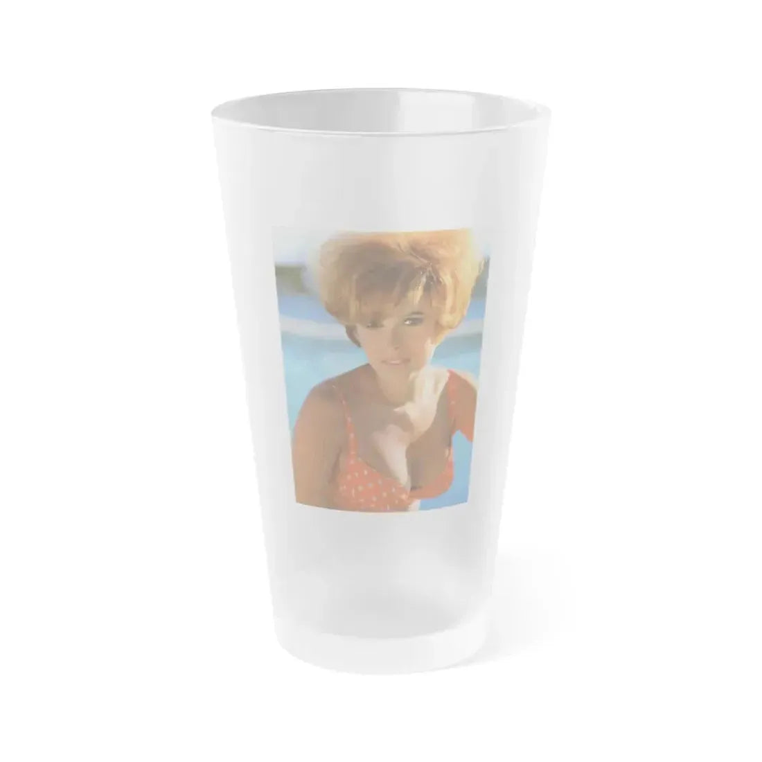 Jill St. John #227 (Vintage Female Icon) Frosted Pint Glass 16oz 16oz Frosted - Go Mug Yourself