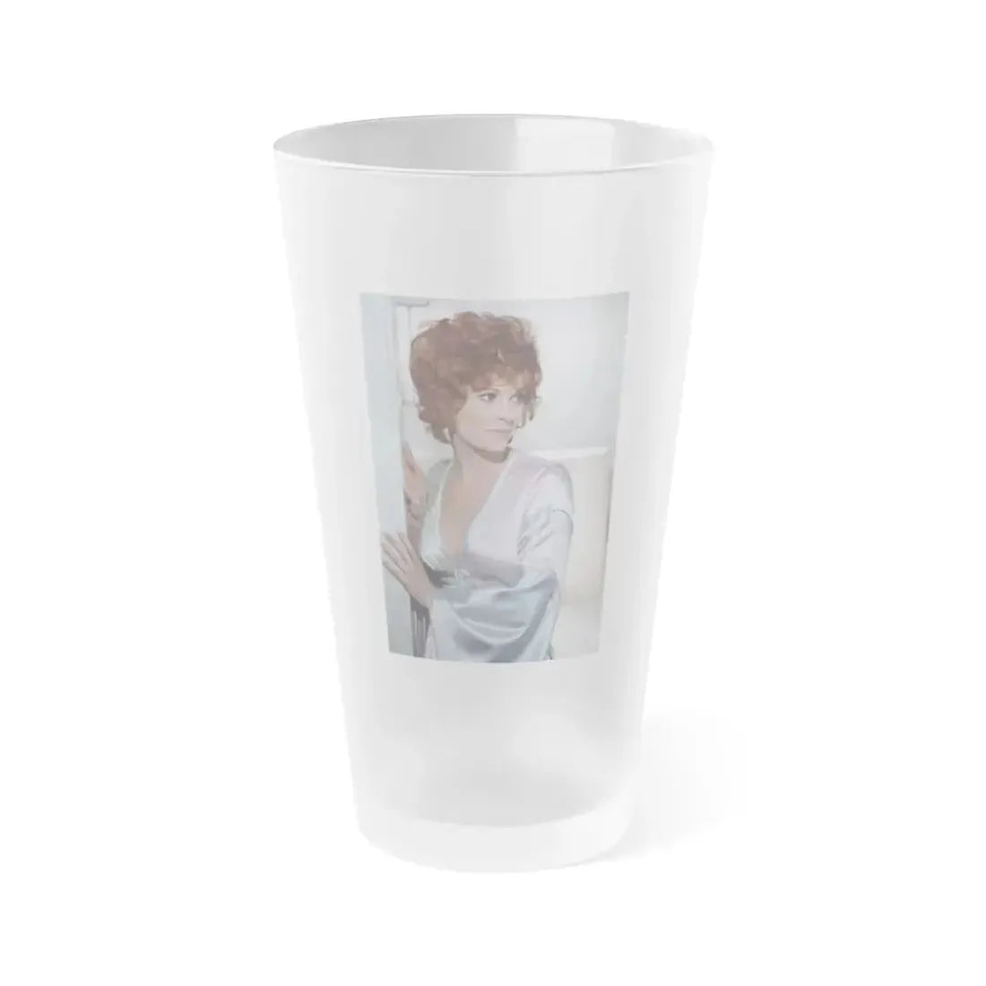 Jill St. John #228 (Vintage Female Icon) Frosted Pint Glass 16oz 16oz Frosted - Go Mug Yourself