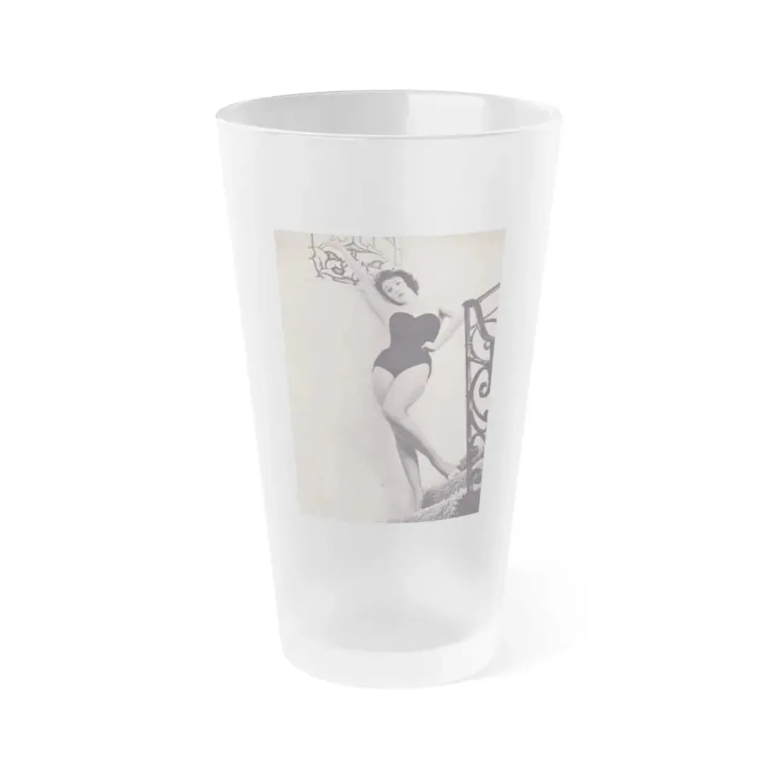 Jill St. John #229 (Vintage Female Icon) Frosted Pint Glass 16oz 16oz Frosted - Go Mug Yourself