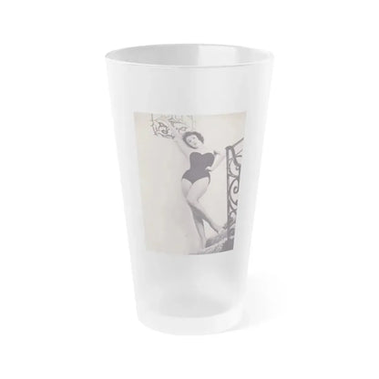 Jill St. John #229 (Vintage Female Icon) Frosted Pint Glass 16oz 16oz Frosted - Go Mug Yourself