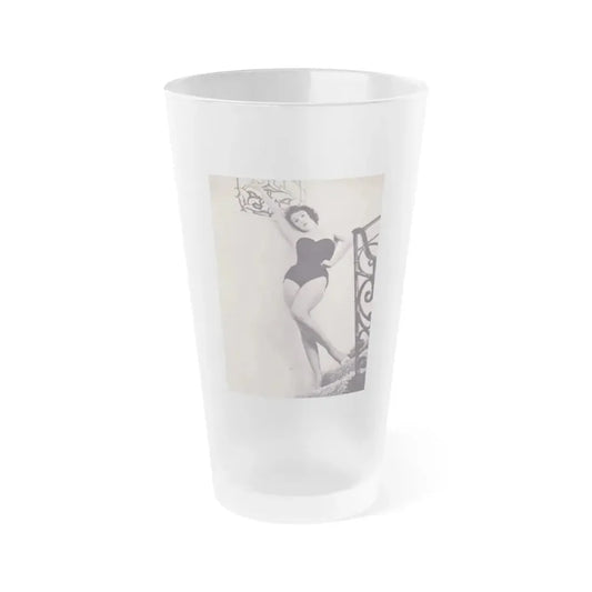 Jill St. John #229 (Vintage Female Icon) Frosted Pint Glass 16oz 16oz Frosted - Go Mug Yourself