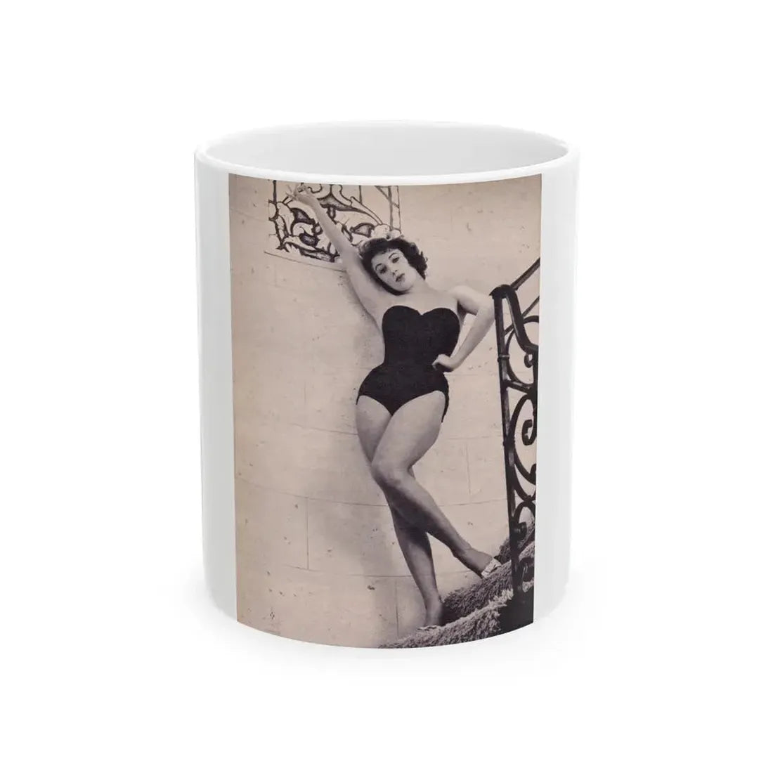 Jill St. John #229 (Vintage Female Icon) White Coffee Mug 11oz - Go Mug Yourself