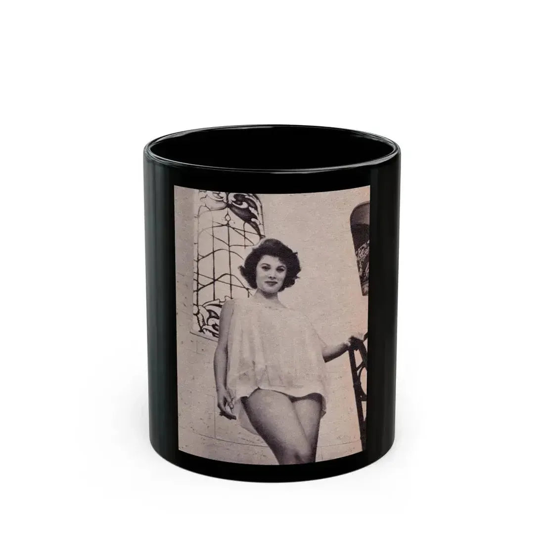 Jill St. John #230 (Vintage Female Icon) Black Coffee Mug 11oz - Go Mug Yourself