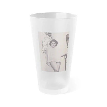 Jill St. John #230 (Vintage Female Icon) Frosted Pint Glass 16oz 16oz Frosted - Go Mug Yourself