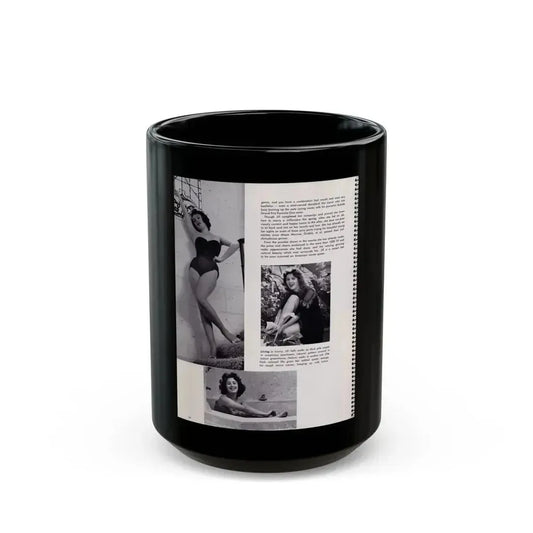 Jill St. John #232 (Vintage Female Icon) Black Coffee Mug 15oz - Go Mug Yourself